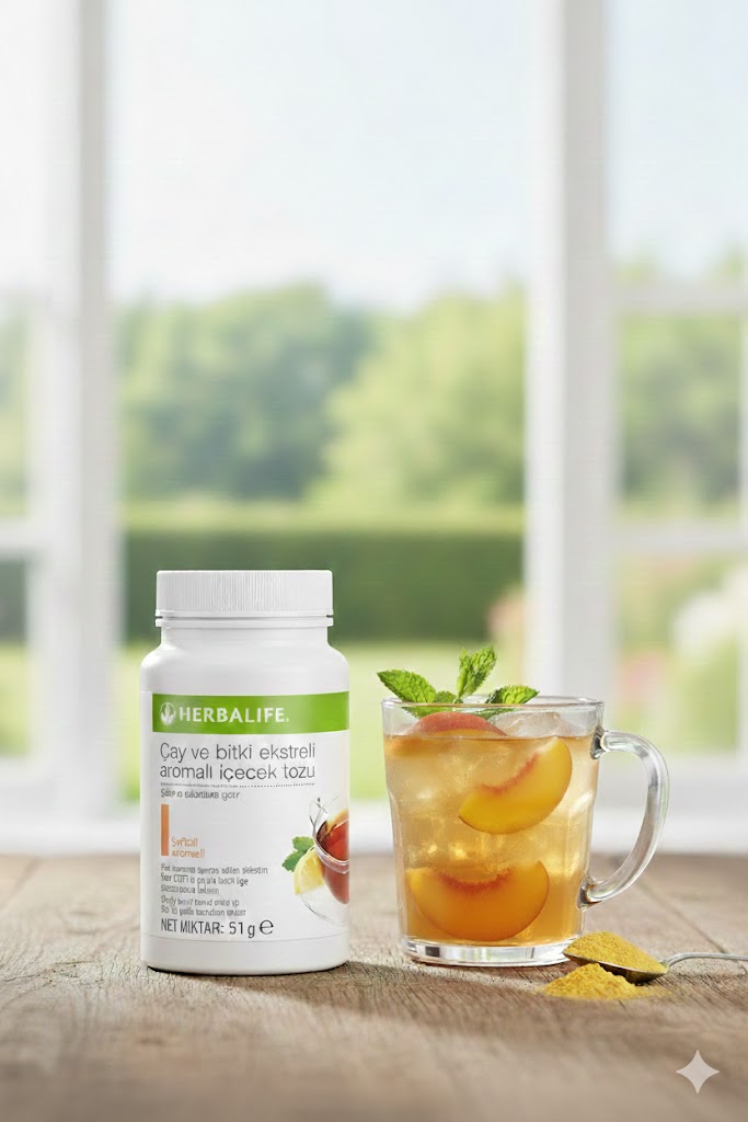 Herbalife Bitkisel Konsantre Şeftali Çay 51g - Enerji İçeceği