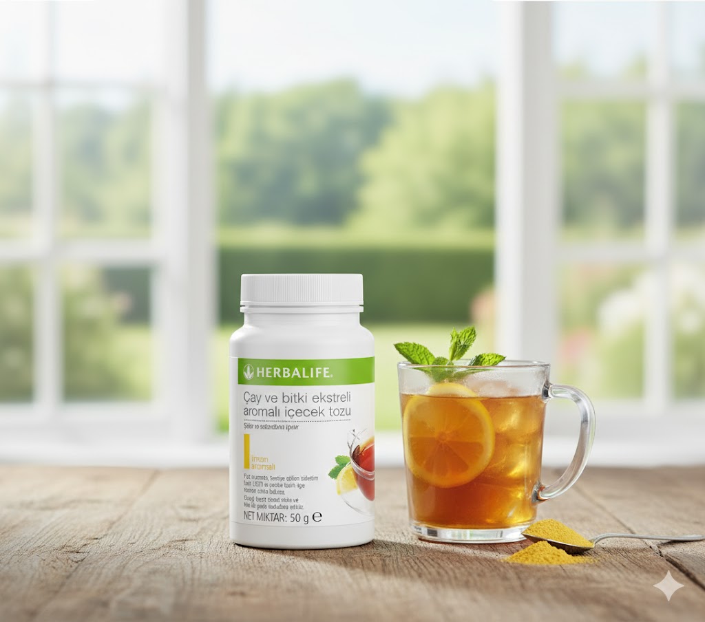 Herbalife Bitkisel Konsantre Limonlu Çay 51g - Enerji İçeceği